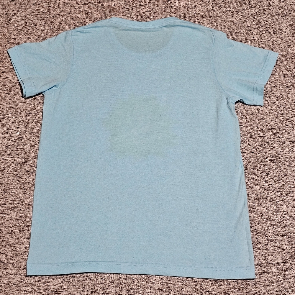 NWOT Sunflower Graphic Tee Light Blue Floral Summer T-Shirt M / S - Picture 3 of 8